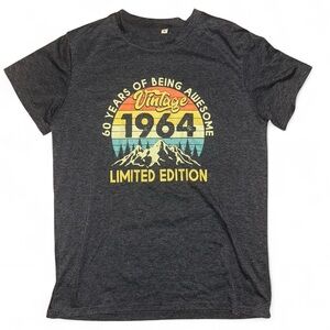 Vintage 1964 Limited Edition Graphic Tee - Charcoal
